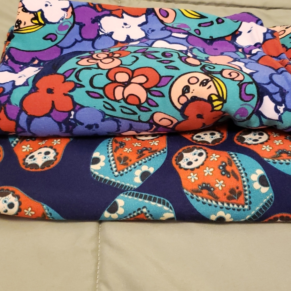 Lularoe Russian Dolls TC leggings XL Classic Tee - Picture 8 of 8